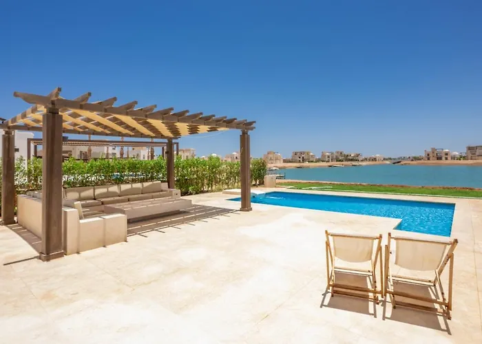 3br Twin Ancient Sands Private Pool & Lagoon فيلة الجونة